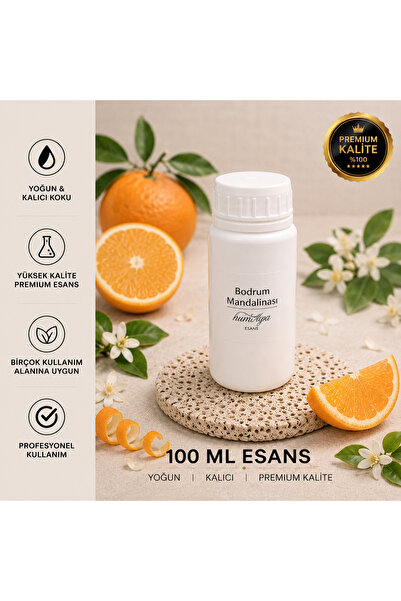 Bodrum Mandalinası Parfüm Kolonya Koku Difüzörü Esansı Dökme 100 Ml