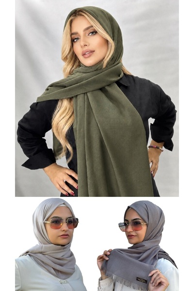 ALDAIYR 3 Pieces of Pashmina Viscose Fabric, 125 Grams Each