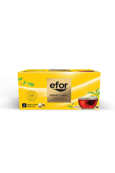 Efor Çay Efor Prime Label Bardak Poşet Siyah Çay 2 gr x 25 Adet