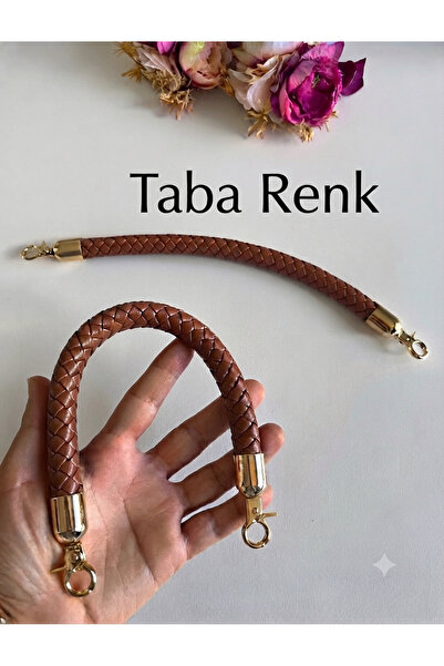 zg hobi aksesuar Knitted Bag Pieces with Tan Color Inside and D Leather Sap-G...
