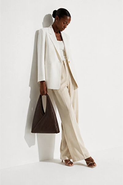 BUENO Brown leather women's shoulder bag