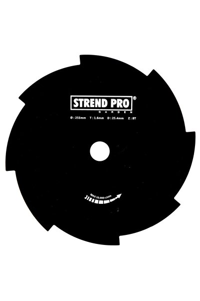 Strend Pro Disc circular pentru motocoasa/trimmer, 255 x 1.6 mm, 8 dinti