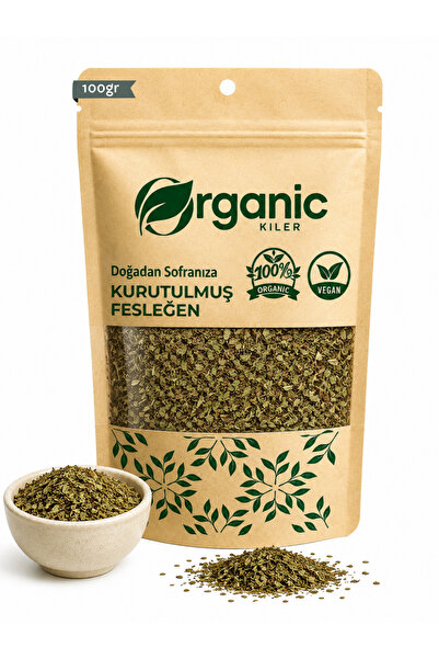 Organic Kiler Kurutulmuş Fesleğen 100 gr | %100 Doğal ve Taze | Fesleğen Çayı...