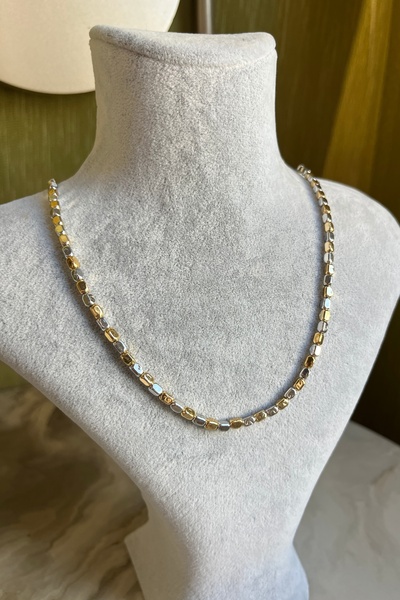 Asteria Jewelry Çift Renk Dorika Kolye