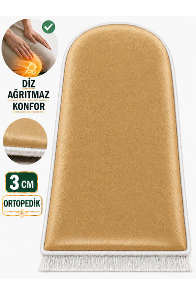 Carpetella Covor de rugăciune din catifea de lux ortopedic cu burete de 3 cm,...