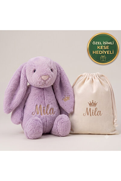 Hellobox Kişiye Özel İsimli Peluş Oyuncak Tavşan - Kese Hediyeli - Doğum Günü...