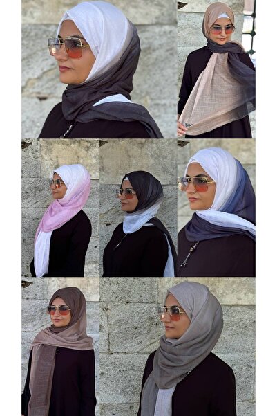 ALDAIYR Double Color Flamed Shawl Digital Degraded
