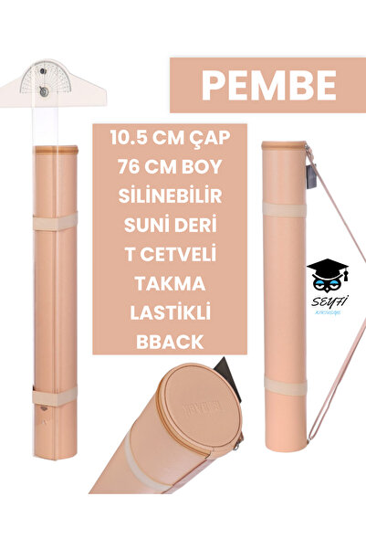 SEYFİKİRTASİYE PROJE TÜPÜ BAZUKA 10.5 CM ÇAP 76 CM BOY SİLİNEBİLİR SUNİ DERİ ...