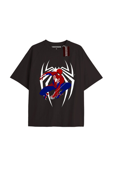 TIMESWASTINGIRL Μπλουζάκι Spider-Man με εκτύπωση εφημερίδας, μοντέλο No Way Home