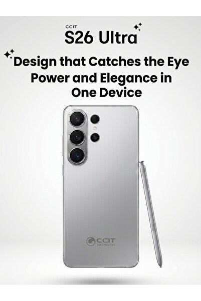 CCIT هاتف ذكي S 26 Ultra 5G بذاكرة وصول عشوائي 16 جيجابايت وسعة تخزين 1 تيرابايت