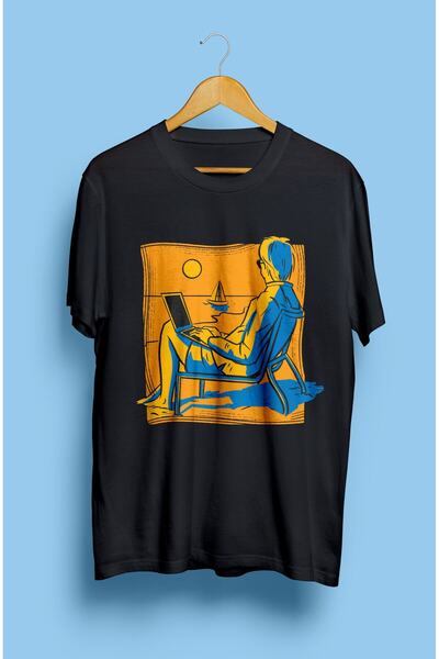 YQYQ Vacanță de vară cu ochelari Plajă Apus de soare Tricou unisex imprimat