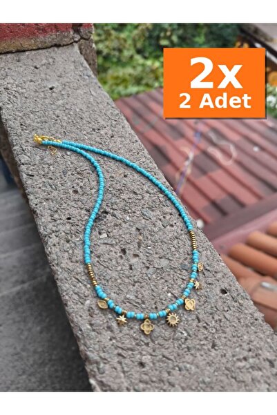 Bozhi Necklace Glass Beads Business Woman Style