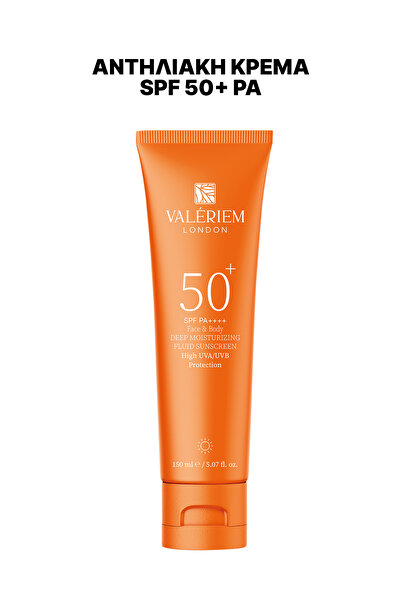 VALERİEM LONDON Αντηλιακό προσώπου και σώματος με 50 SPF και προστασία από τι...