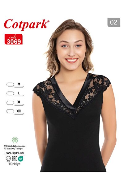 Cotpark Women's Cotton Lycra Lace Detail Thin Strap Stylish Tank Top - Black ...