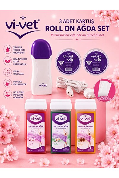 Genel Markalar 3 Adet Kartuş Roll-on Kolay Ağda 2 Yıl Garantili Ağda Makinesi...