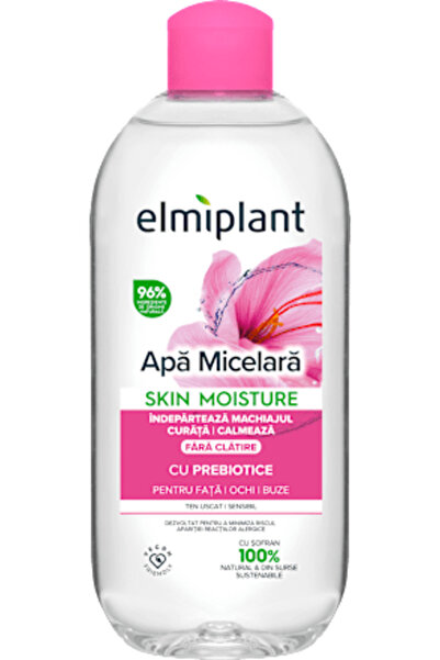 ELMIPLANT Apa Micelara Skin Moisture Cu Prebiotice Pentru Ten Uscat Si Sensib...