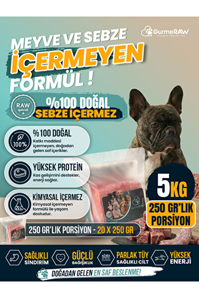| RAW SPECIAL | Toplam 5 kg | 250 gr Porsiyonlu | Kişiselleştirilebilir Temel BARF Formülü