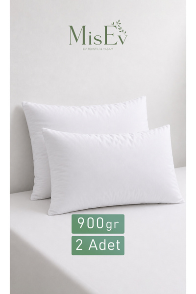 Misev 2 Adet Lüx Grubu Mikrofiber Antialerjik Yastık