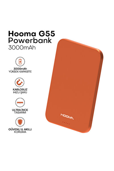 Hooma Magpulse 3 Slim 3000 mAh Powerbank (Hooma Türkiye Garantili)