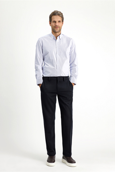 Kiğılı 7 Drop Slim Fit Dar Kesim Likralı Örme Klasik Kumaş Pantolon