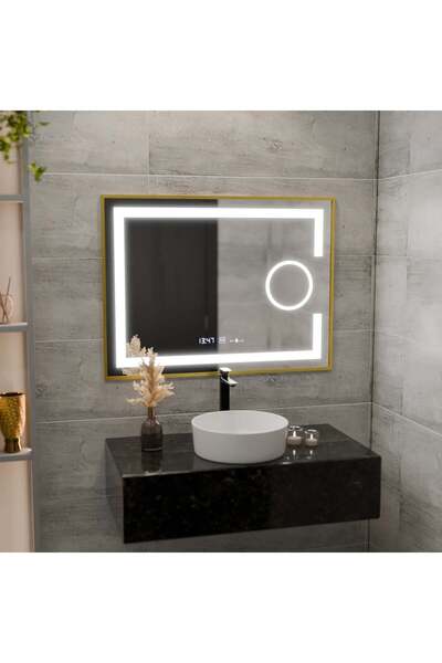 OEM Oglinda LED Rectangulara, 80x60cm, Eclat MotionGlow Marcello, Sistem Deza...
