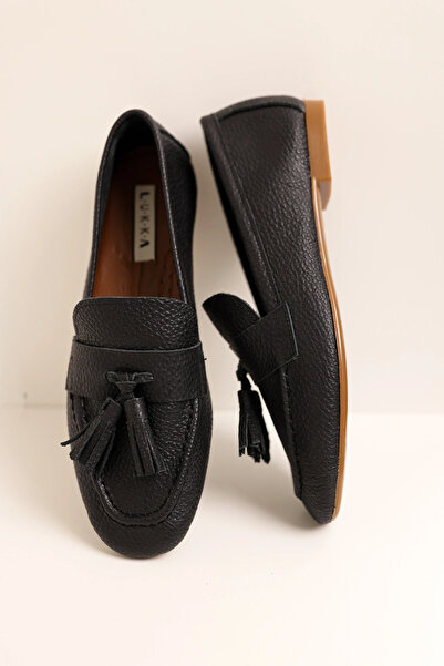 by selvi Lukka Shoes حذاء باليه نسائي مصنوع يدويًا من الجلد الطبيعي باللون ال...