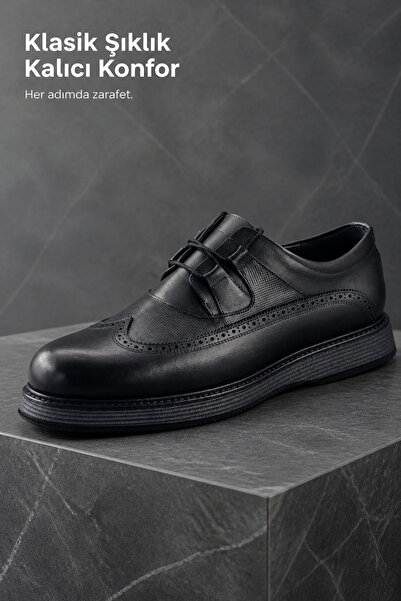 PATRICK CASSA Men's Genuine Leather Classic Shoes