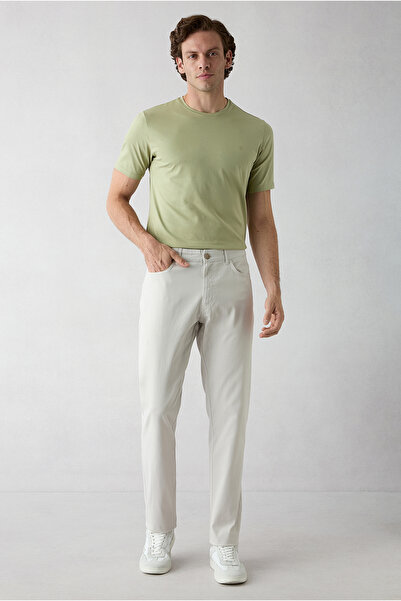 Kiğılı Relaxed Fit Comfortable Cut 5-Pocket Lycra Canvas / Chino Trousers