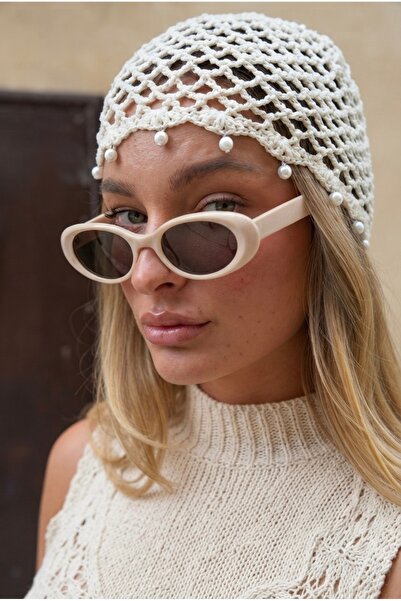 Eyesofia نظارة شمسية فاخرة من Uovo Oval Vintage Model للجنسين باللون البني ال...