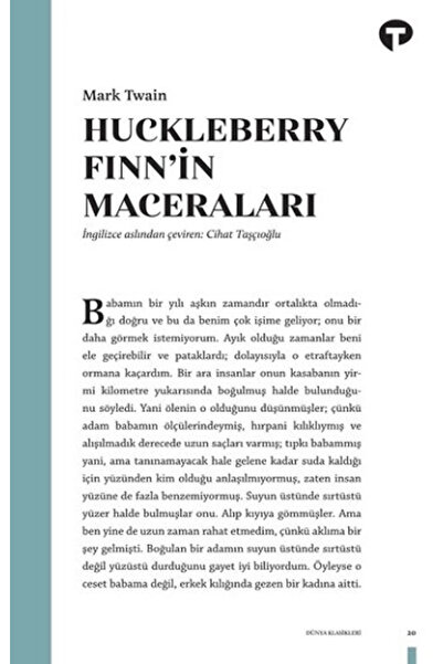 Turkuvaz Kitap Huckleberry Finn'in Maceraları / / Mark Twain