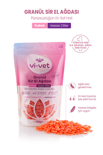Vi-vet Granül Ağda Soyulabilir El Ağdası Boncuk Ağda - Pudralı