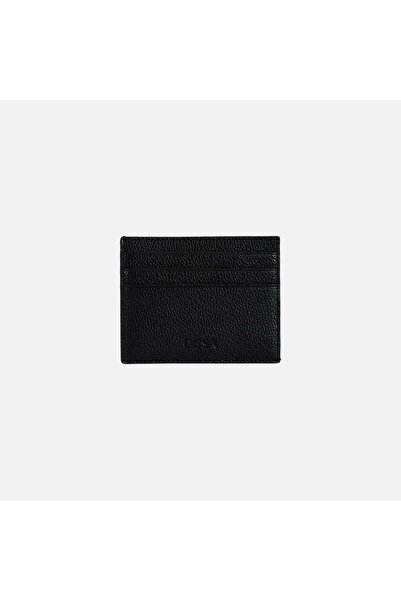 Desa Women's Black Leather Card Holder