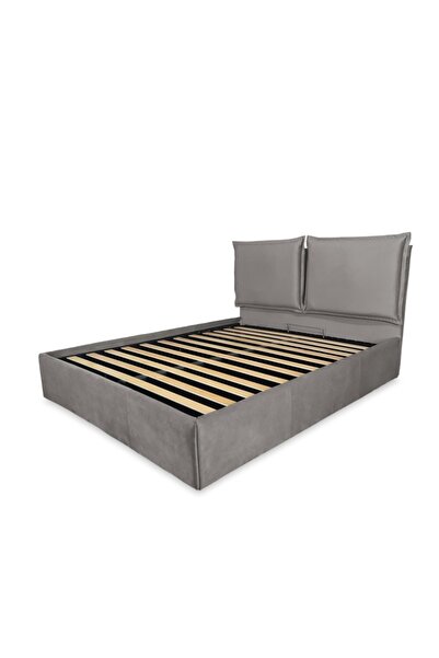 IKEA Husă pentru cadru de pat, Tibbleby bej/gri, 140 x 200 cm