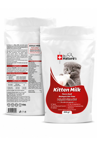 Dr. Nature's Süt Tozu ( Yavru Kediler Için ) 200 Gr