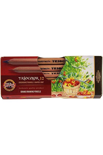 Koh-i Noor Koh-I-Noor Set of Jumbo Triangular Dry Crayons Set of 12