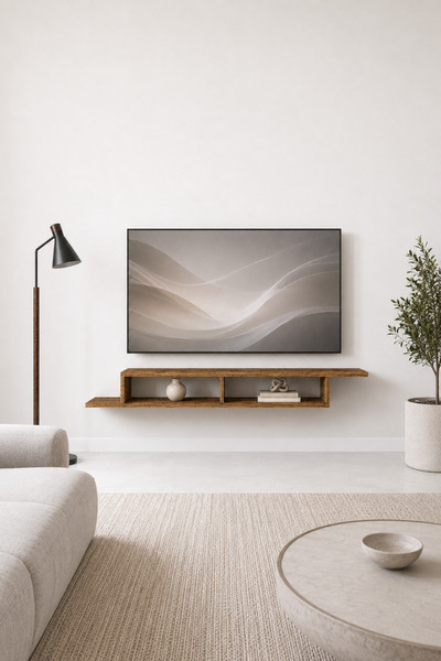 ARNETTİ Muson Duvara Monte TV Sehpası Atlantik Çam | Raflı Modern TV Ünitesi ...