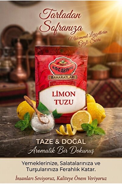 KOCABIYIK BAHARATLARI Limon Tuzu 1 kg ( İnce Taneli )