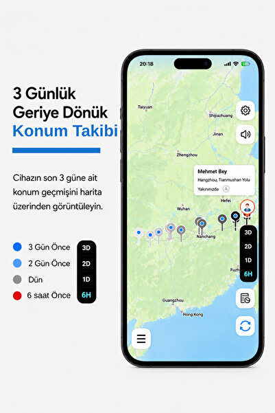 HBB-K TAG İOS & Android Uyumlu Airtag Gps Takip Cihazı(2'li Paket)