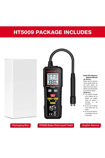 Choice HT5009 HABOTEST HT5009 Brake Fluid Liquid Tester Brake Oil Detecting P...