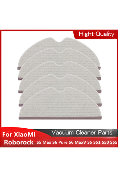 Choice 5PCS Upgraded Version Cleaner Robot Mop Cloths Rags For Roborock S5 Ma...
