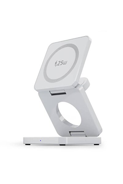 Choice5 Qi2.2-White Qi1/Qi2.2 Foldable 3-in-1 Magnetic Wireless Charging Stat...