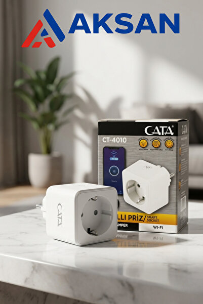 Cata CT-4010 16 Amper Wi-Fi Akıllı Priz - Telefondan Kontrollü, Uzaktan Kuman...