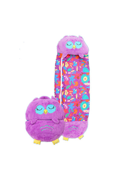 Choice حقيبة نوم للأطفال من هابي نابرز، مقاس 180×70 سم، بتصميم بومة أرجوانية ...
