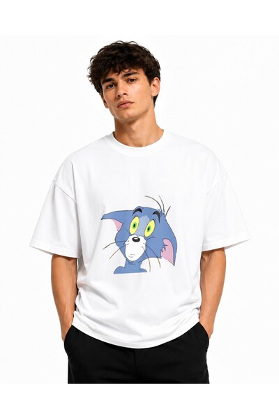 Inscriptie Unisex Βαμβακερό T-Shirt Υψηλής Ποιότητας  "Tom Surprised "