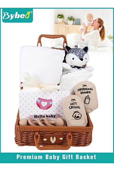 BYBEO 7 PCS Baby Gift Set, Newborn Baby Shower Gift for Boys Girls, Baby Gift...