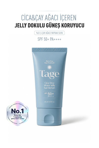 TAGE Cica-Tree Water Jelly Sun Serum Spf50+ Pa++++ |   Moisturizing and Sooth...