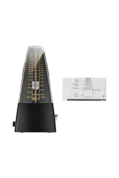 Choice Black Standard Universal Mechanical Metronome ABS Material for Guitar ...