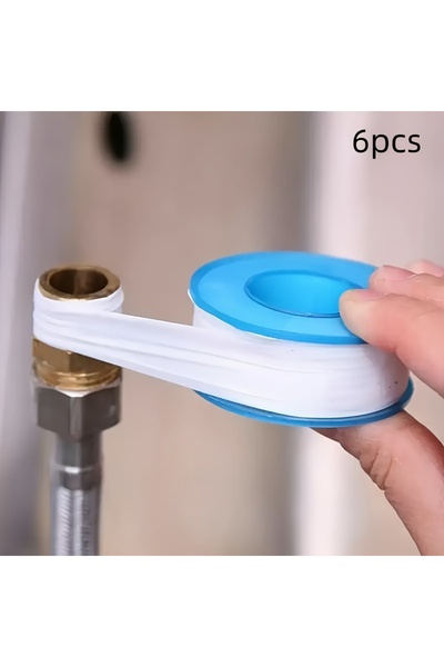 Choice 6 قطع شريط عزل أنابيب المياه الأزرق، شريط PTFE، شريط إحكام، شريط أنابي...