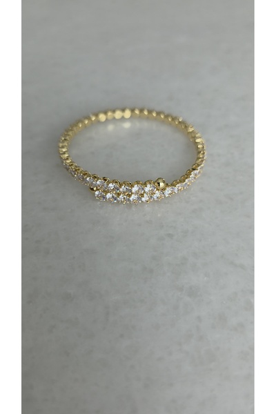 eslina accessories Zirkon Taşlı Sarmal Kelepçe
