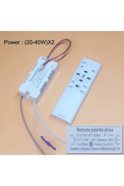 Choice (20-40 واط)X2 مشغل إضاءة LED مع تحكم عن بعد وتطبيق للهاتف (20-40 واط)X...